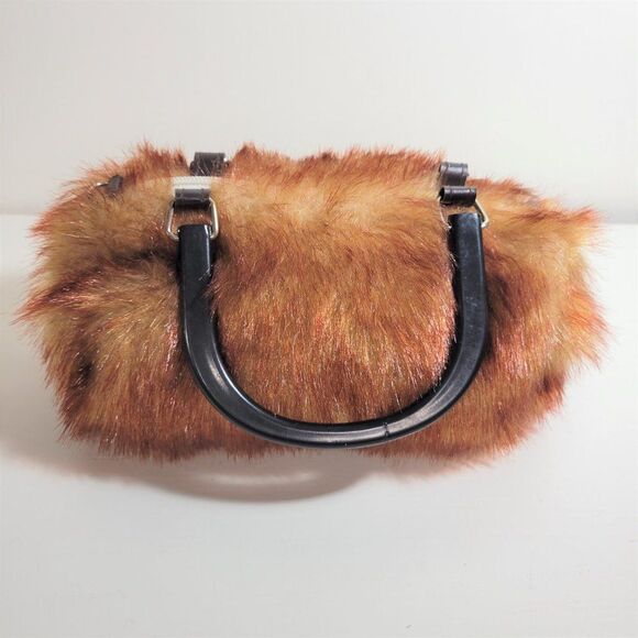 Golden Brown Fuzzy Handbag for Girls Women Teens - NWOT - Picture 7 of 7